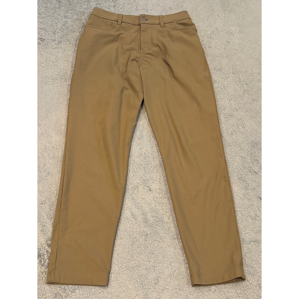 Lululemon Commission Pant Slim Khaki Tan 26x27 Mens Chino Trousers